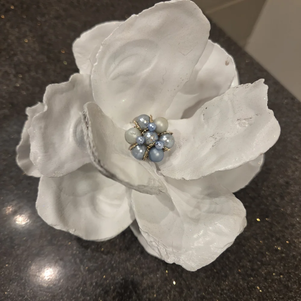 Handcrafted Oyster Shell Magnolia Flower
